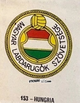 Sticker Hungria - El Libro de Los Mundiales 1977
 n. 153 - SUPERCOLLECION