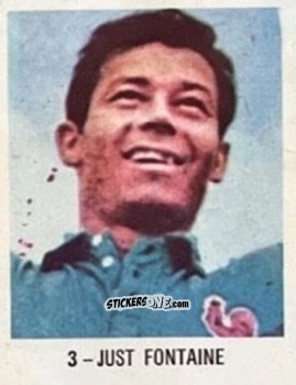 Sticker Just Fontaine - El Libro de Los Mundiales 1977
 n. 3 - SUPERCOLLECION
