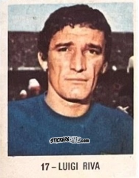 Sticker Luigi Riva - El Libro de Los Mundiales 1977
 n. 17 - SUPERCOLLECION