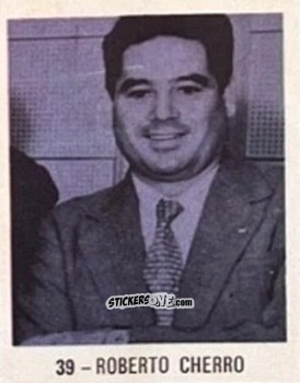 Sticker Roberto Cherro - El Libro de Los Mundiales 1977
 n. 39 - SUPERCOLLECION
