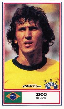 Figurina Zico - Football International Stars 1984
 n. 49 -  Rothmans
