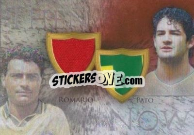 Figurina Romario / Alexandre Pato - World Football UNIQUE 2014 n. TN07 - Futera
