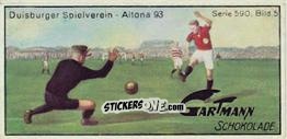 Cromo Duisburger Spielverein - Altona 93 - Snapshots from Football (590) 1924
 n. 5 - Gartmann Chocolate
