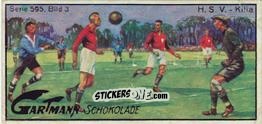 Cromo H.S.V. - Kilia - Snapshots from Football (595) 1924
 n. 3 - Gartmann Chocolate
