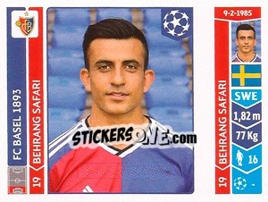 Cromo Behrang Safari - UEFA Champions League 2014-2015 n. 131 - Panini