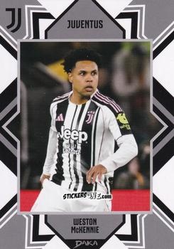 Cromo Weston McKennie - Juventus 2025-2026 Top Audience
 n. JUV-8-B - DAKA