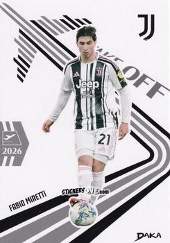 Figurina Fabio Miretti - Juventus 2025-2026 Top Audience
 n. CW-13 - DAKA
