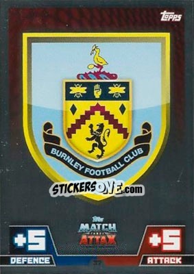Cromo Club Badge - English Premier League 2014-2015. Match Attax n. 37 - Topps