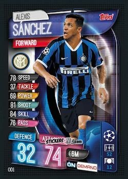Figurina Alexis Sánchez - 2019-20 On-Demand Match Attax UEFA Champions League
 n. OD1 - Topps