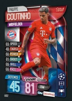 Figurina Philippe Coutinho - 2019-20 On-Demand Match Attax UEFA Champions League
 n. OD2 - Topps