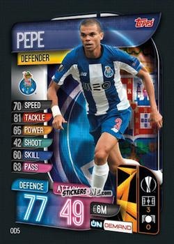 Figurina Pepe - 2019-20 On-Demand Match Attax UEFA Champions League
 n. OD5 - Topps