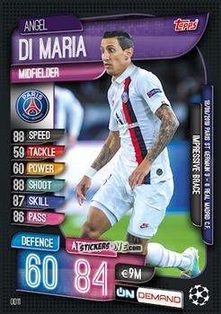 Figurina Angel Di Maria - 2019-20 On-Demand Match Attax UEFA Champions League
 n. OD11 - Topps