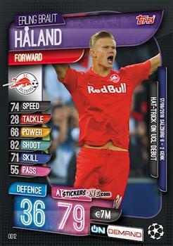 Cromo Erling Braut Håaland - 2019-20 On-Demand Match Attax UEFA Champions League
 n. OD12 - Topps