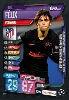 Sticker Joao Felix - 2019-20 On-Demand Match Attax UEFA Champions League
 n. OD17 - Topps