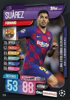 Sticker Luis Suárez - 2019-20 On-Demand Match Attax UEFA Champions League
 n. OD19 - Topps
