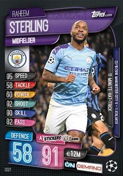 Cromo Raheem Sterling - 2019-20 On-Demand Match Attax UEFA Champions League
 n. OD21 - Topps