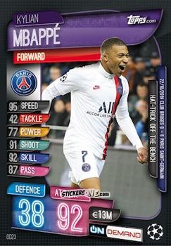 Sticker Kylian Mbappé - 2019-20 On-Demand Match Attax UEFA Champions League
 n. OD23 - Topps