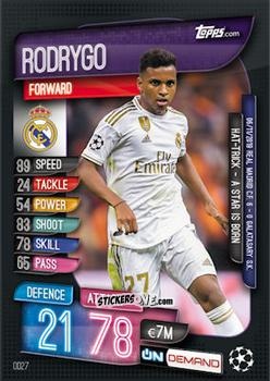 Figurina Rodrygo - 2019-20 On-Demand Match Attax UEFA Champions League
 n. OD27 - Topps