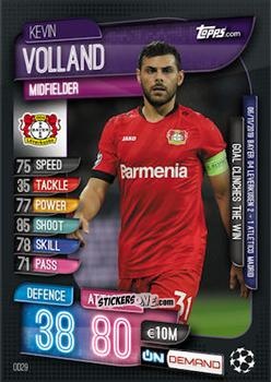 Sticker Kevin Volland - 2019-20 On-Demand Match Attax UEFA Champions League
 n. OD29 - Topps