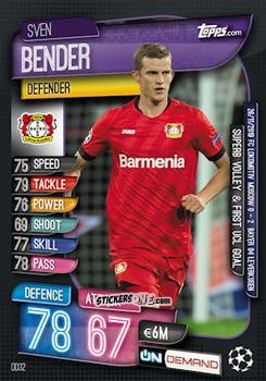 Figurina Sven Bender - 2019-20 On-Demand Match Attax UEFA Champions League
 n. OD32 - Topps