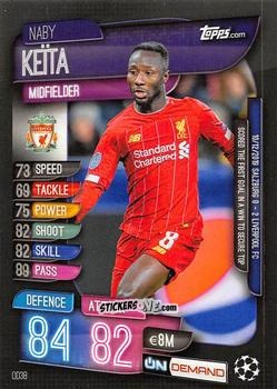 Cromo Naby Keita - 2019-20 On-Demand Match Attax UEFA Champions League
 n. OD38 - Topps