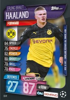 Cromo Erling Braut Haaland - 2019-20 On-Demand Match Attax UEFA Champions League
 n. OD41 - Topps