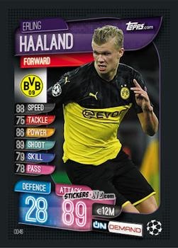 Cromo Erling Haaland - 2019-20 On-Demand Match Attax UEFA Champions League
 n. OD46 - Topps