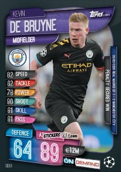 Cromo Kevin De Bruyne - 2019-20 On-Demand Match Attax UEFA Champions League
 n. OD53 - Topps