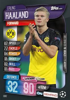Cromo Erling Haaland - 2019-20 On-Demand Match Attax UEFA Champions League
 n. OD62 - Topps