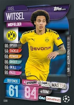 Figurina Axel Witsel - 2019-20 On-Demand Match Attax UEFA Champions League
 n. OD66 - Topps