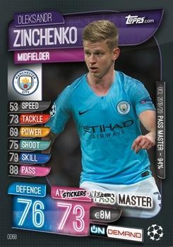 Figurina Oleksandr Zinchenko - 2019-20 On-Demand Match Attax UEFA Champions League
 n. OD68 - Topps