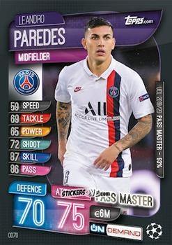 Cromo Leandro Paredes - 2019-20 On-Demand Match Attax UEFA Champions League
 n. OD69 - Topps
