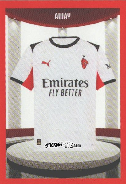 Sticker Divisa Away - A.C. Milan 2025-2026
 n. 15 - Euro Publishing