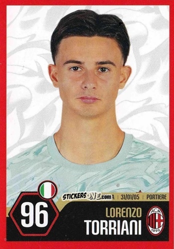 Cromo Lorenzo Torriani - A.C. Milan 2025-2026
 n. 21 - Euro Publishing