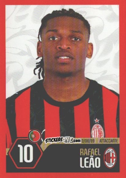 Cromo Rafael Leao - A.C. Milan 2025-2026
 n. 39 - Euro Publishing