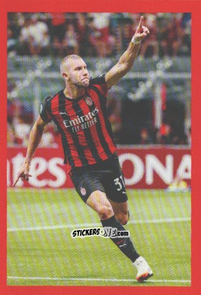 Sticker Strahinja Pavlovic - A.C. Milan 2025-2026
 n. 96 - Euro Publishing