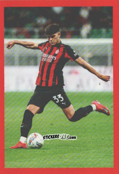 Sticker Davide Bartesaghi - A.C. Milan 2025-2026
 n. 104 - Euro Publishing