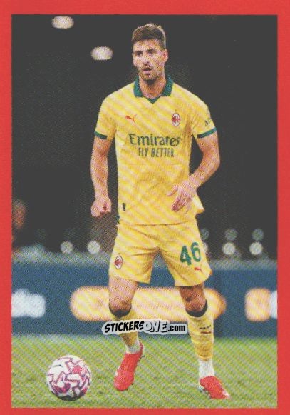 Sticker Matteo Gabbia - A.C. Milan 2025-2026
 n. 112 - Euro Publishing