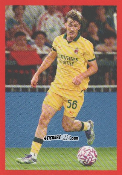 Sticker Alexis Saelemaekers - A.C. Milan 2025-2026
 n. 156 - Euro Publishing