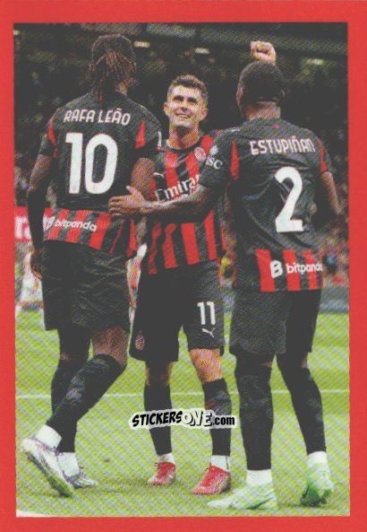Sticker Esultanza - A.C. Milan 2025-2026
 n. 179 - Euro Publishing