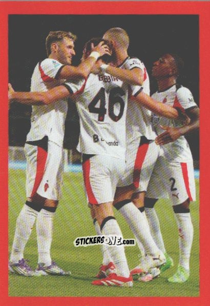 Sticker Esultanza - A.C. Milan 2025-2026
 n. 180 - Euro Publishing