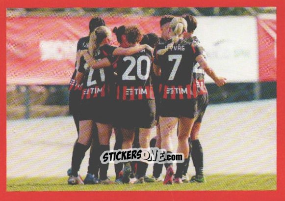 Sticker Milan Woman esultanza - A.C. Milan 2025-2026
 n. 191 - Euro Publishing