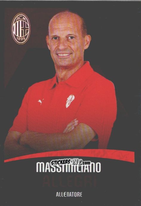 Figurina Massimiliano Allegri - A.C. Milan 2025-2026
 n. M1 - Euro Publishing