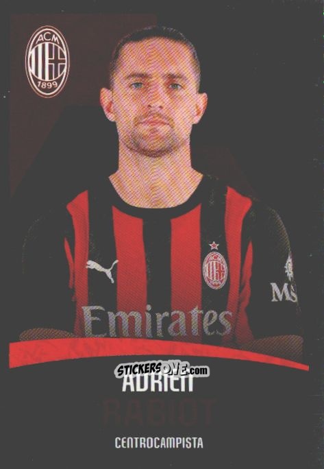 Cromo Adrien Rabiot - A.C. Milan 2025-2026
 n. M16 - Euro Publishing