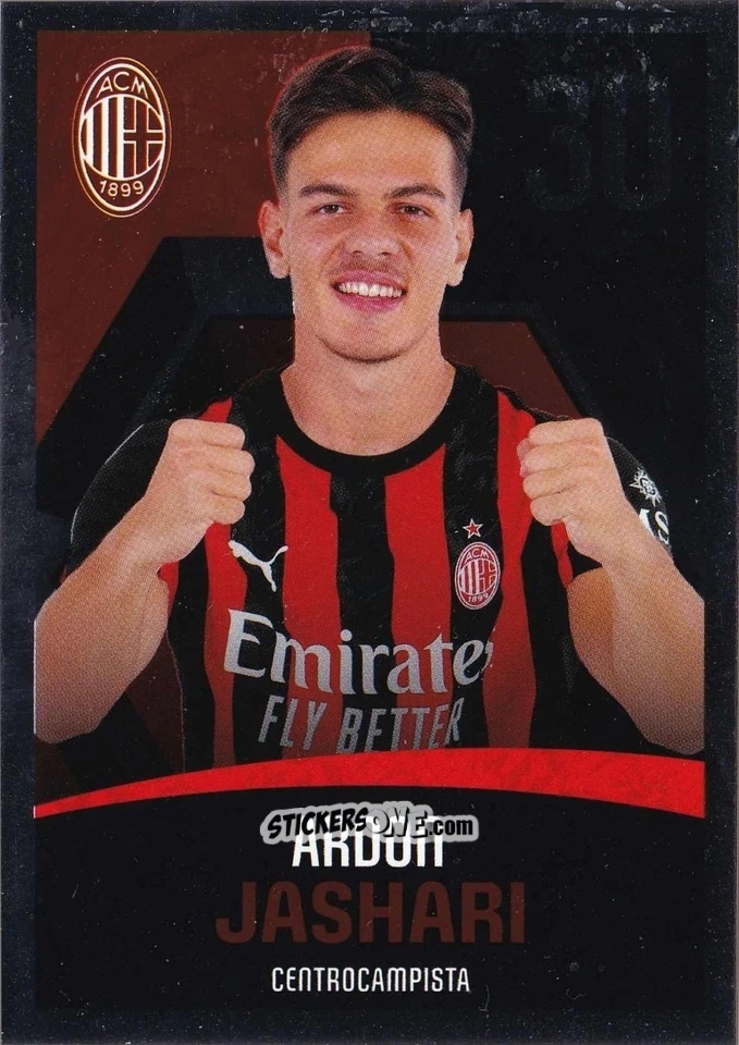 Figurina Ardon Jashari - A.C. Milan 2025-2026
 n. M19 - Euro Publishing