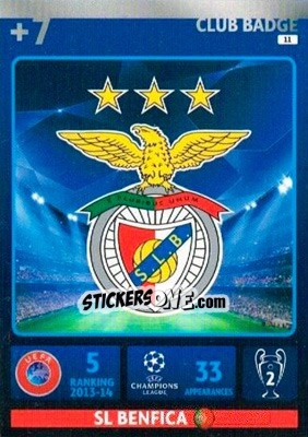Figurina Team Logo - UEFA Champions League 2014-2015. Adrenalyn XL n. 11 - Panini