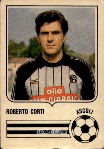 Sticker Roberto Corti - Forza Goal 1985-1986
 n. ASC3 - Perfetti