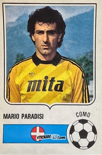 Cromo Mario Paradisi - Forza Goal 1985-1986
 n. COM2 - Perfetti