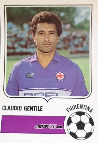 Sticker Claudio Gentile - Forza Goal 1985-1986
 n. FIO13 - Perfetti