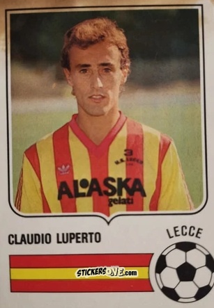 Sticker Claudio Luperto - Forza Goal 1985-1986
 n. LEC12 - Perfetti